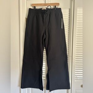 NWT Opening Theory The Ori Sweatpant Jet Black Large Heavy Cotton French Terry